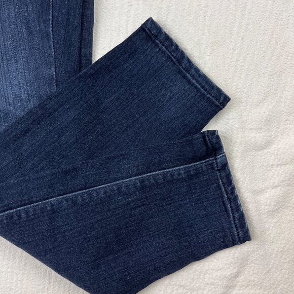 Paige Hoxton Ultra Skinny Dark Wash Blue Jeans Size 27 Straight Leg Slim Stretch - Picture 10 of 15